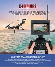 Rc helicopterJXD 510G 6-Axis RC Quadcopter Drone besar dengan FPV Real-Time monitor dan 2.0 MP HD Kamera VS U818S X8W X181 RC DRONE