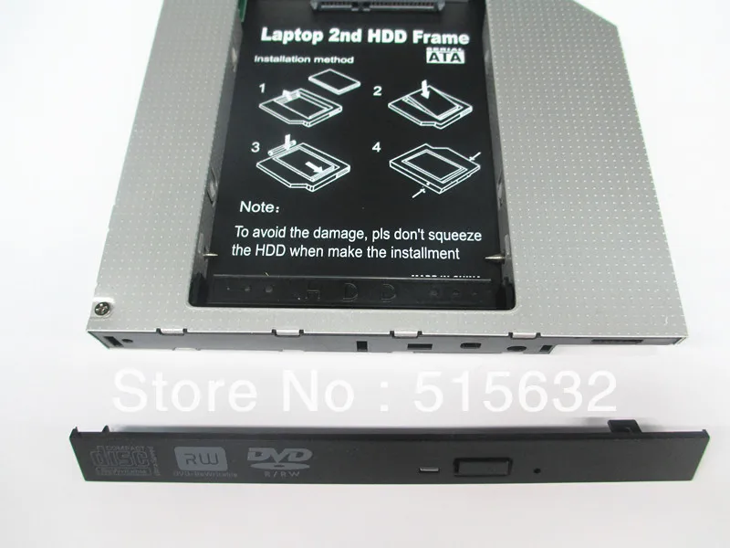  Pata IDE to Sata Caddy Module For 12.7mm Universal CD / DVD-ROM Optical Bay improved version