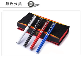 

4 Colors luxury wingsung 575 metal Fountain Pen administrational Office stationery 0.5mm nib calligraphy ink Pens gift