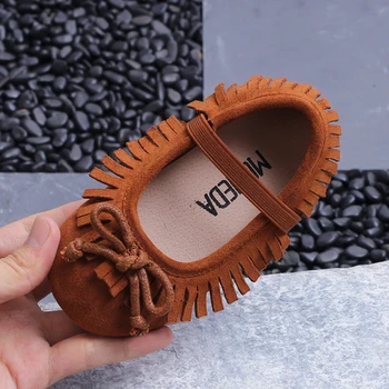 

Girl Shoes Suede Leather Party Tassel Girl Princess Shoes Little Baby Toddler Shoes Sapatos Menina Dress Flats Chaussure Fille
