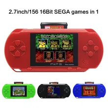 2,7 дюймов 16 бит SEGA видео игровая консоль Ретро игры ручной плеер портативная игровая консоль бесплатно 156 SEGA игры предназначены для SEGA