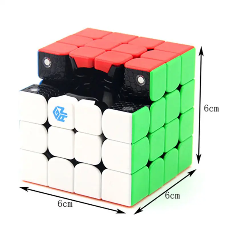 Ган 460 м Магнитный куб 4x4 Magic Cube 4x4x4 Ган 460 скорость Cubo Magico 4*4 Professional кубик рубика головоломка игрушка черный и прозрачный пазл