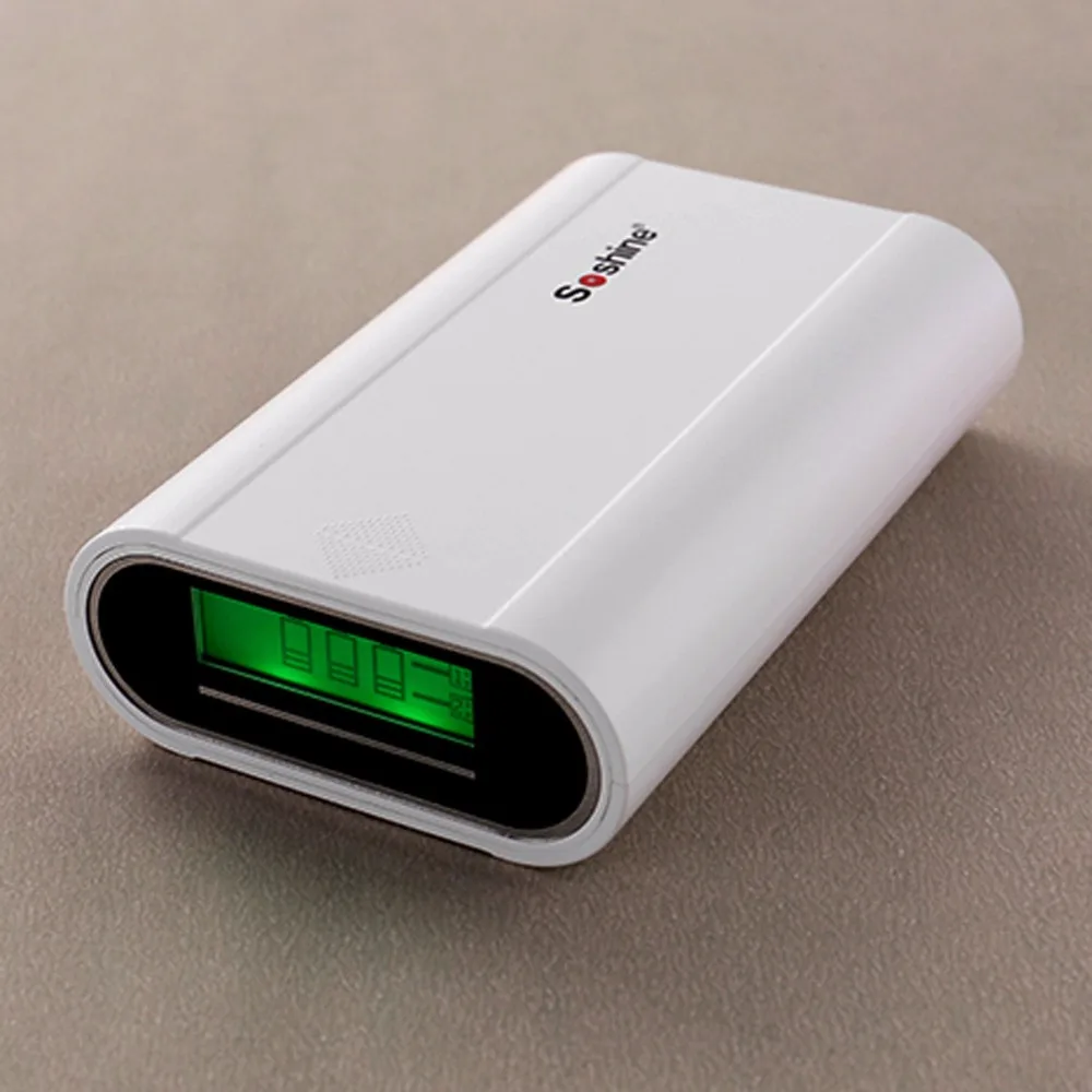 Зарядное устройство Soshine E5 с ЖК дисплеем и двумя USB портами зарядное 18650 для