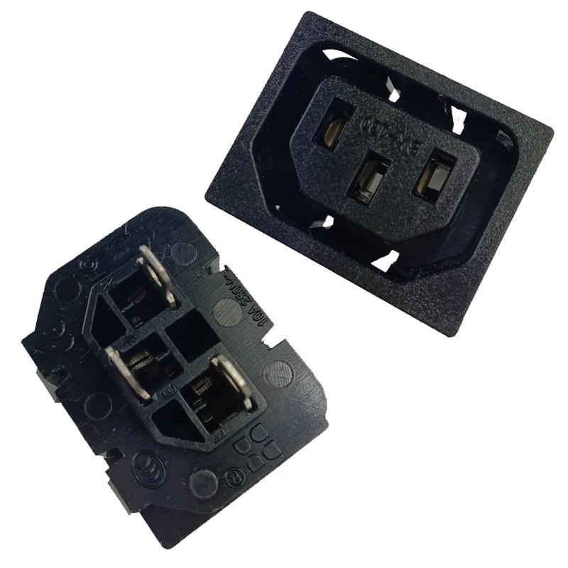 

IEC 320 C13 Outlet female Electrical Socket Industrial Plug industrial power connector Embedded fixed socket