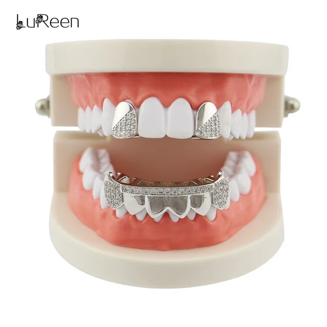 Buy LuReen 3pc DIY Gold Tooth Grills Rhinestone Hiphop