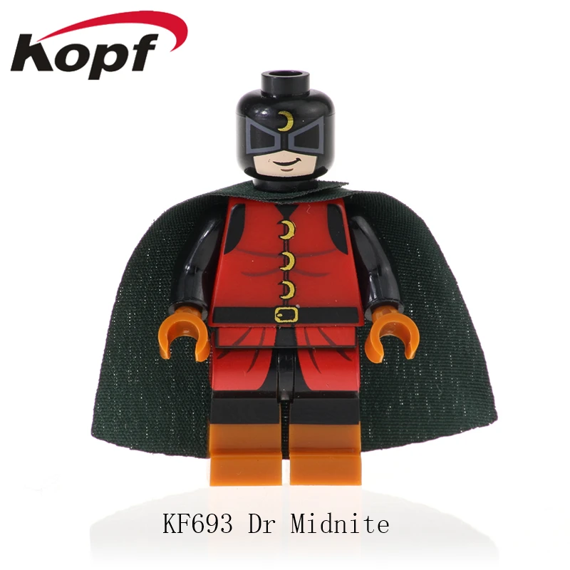 

Single Sale s Building BLocks Super Heroes Dr Midnite Superboy Joker Action Figures Bricks Gift Toys For Children KF693