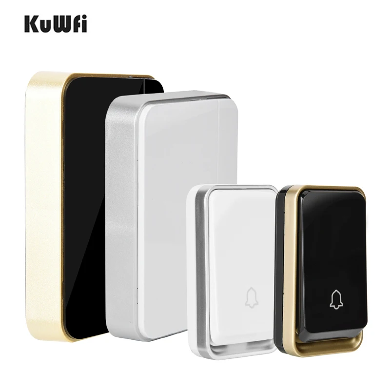 

KuWFi Smart Wireless Self-powered Waterproof 51 Chime Doorbell Elerly and Child Caller 110-260V