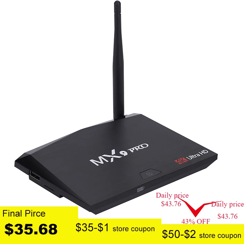 ТВ приставка Docooler MX9 Pro на Android 4 + 32 ГБ RK3328 8 1 ядра 4K 2 ГГц/5 ГГц Wi Fi Bluetooth|tv box|uhd 4ktv box |