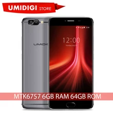 Umidigi Z1 MT6757 Восьмиядерный 2.3 ГГц разблокирована оригинальный новый телефон 6 ГБ ОЗУ 64 ГБ ROM Тип C марка порт мобильного телефона