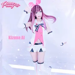 Kizuna AI Косплэй костюм VirtualYouTuber Аниме костюм розовый ВТБ в стиле японского аниме костюмы на Хэллоуин KA1016