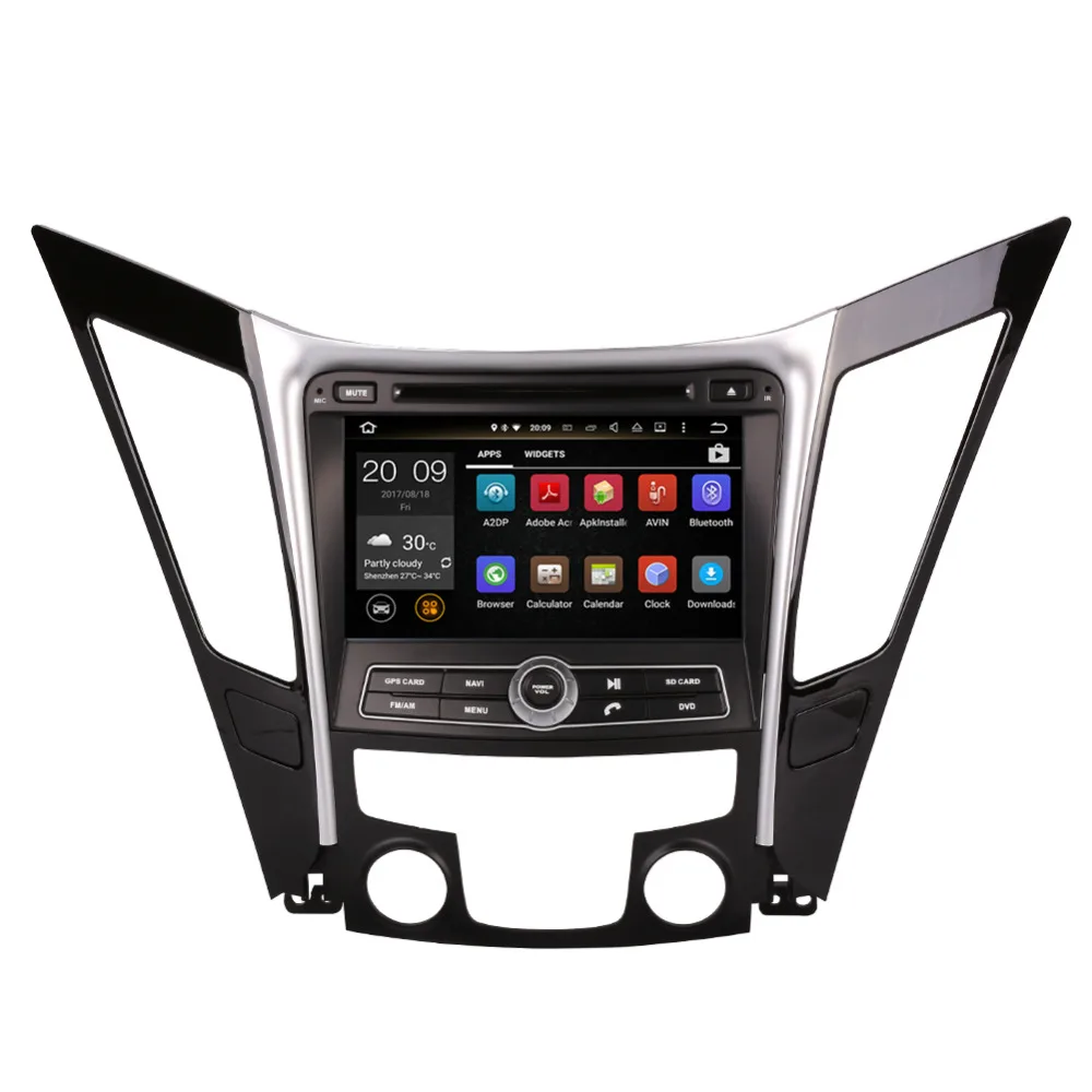 Android 8,0 Восьмиядерный 4 Гб ram автомобильный dvd-плеер gps навигация для hyundai Sonata I40 I45 I50 YF 2011-Радио стерео Мультимедиа