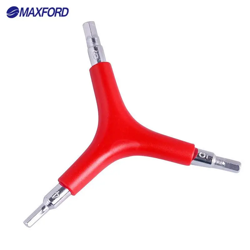 

MAXFORD Bicycle Repair Tools Y-Shaped Hex Wrench 3 Way 4/5/6mm Spanner Cycle Stem Allen Hex Key Hexagonal Bike Repair Tools
