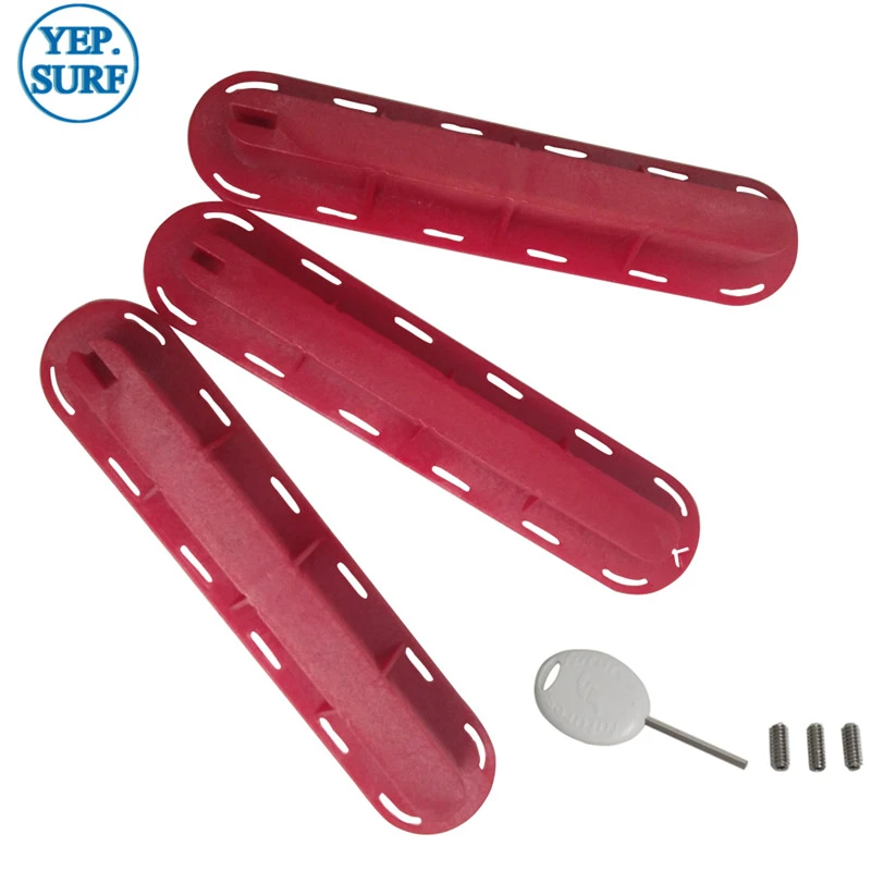 

Free Shipping Futures Red Fins Box with Key Surfboard Colorful Future Fins Plug High Quality Surfing Fin Plugs