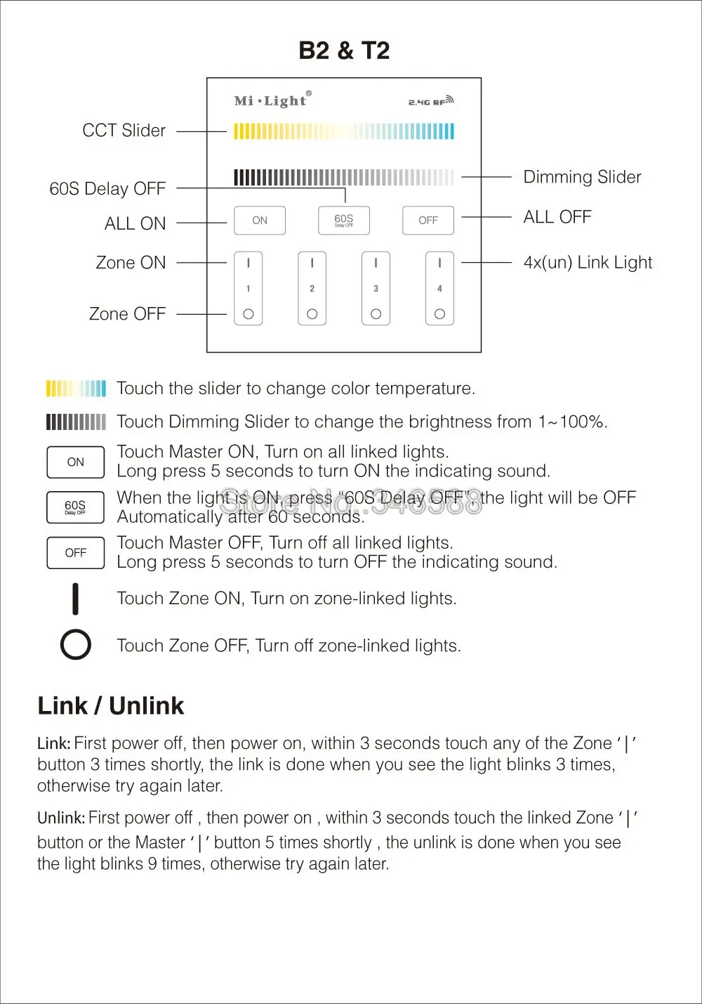 Светильник Mi. Smart Touch panel контроллер B1 B2 B3 B4 T1 T2 T3 T4 Одноцветный/RGBW/RGB+ CCT для светодиодной ленты/панельный светильник/лампа