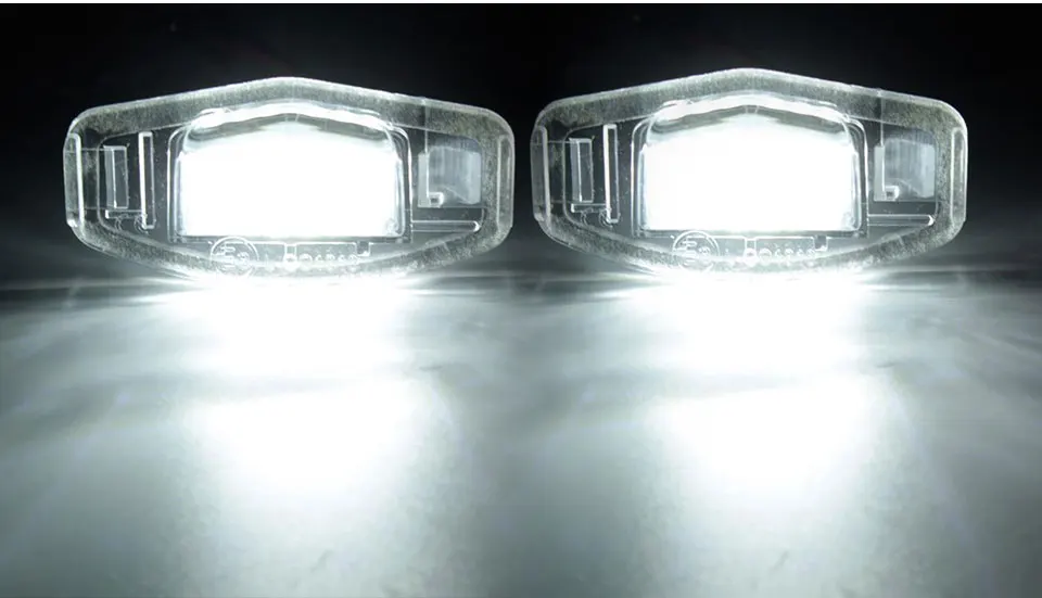 12V Car Styling 18 SMD Chips LED Number License Plate Lights For Honda For Civic VII4 VIII Accord Legend Auto Accessories 6500k (3)