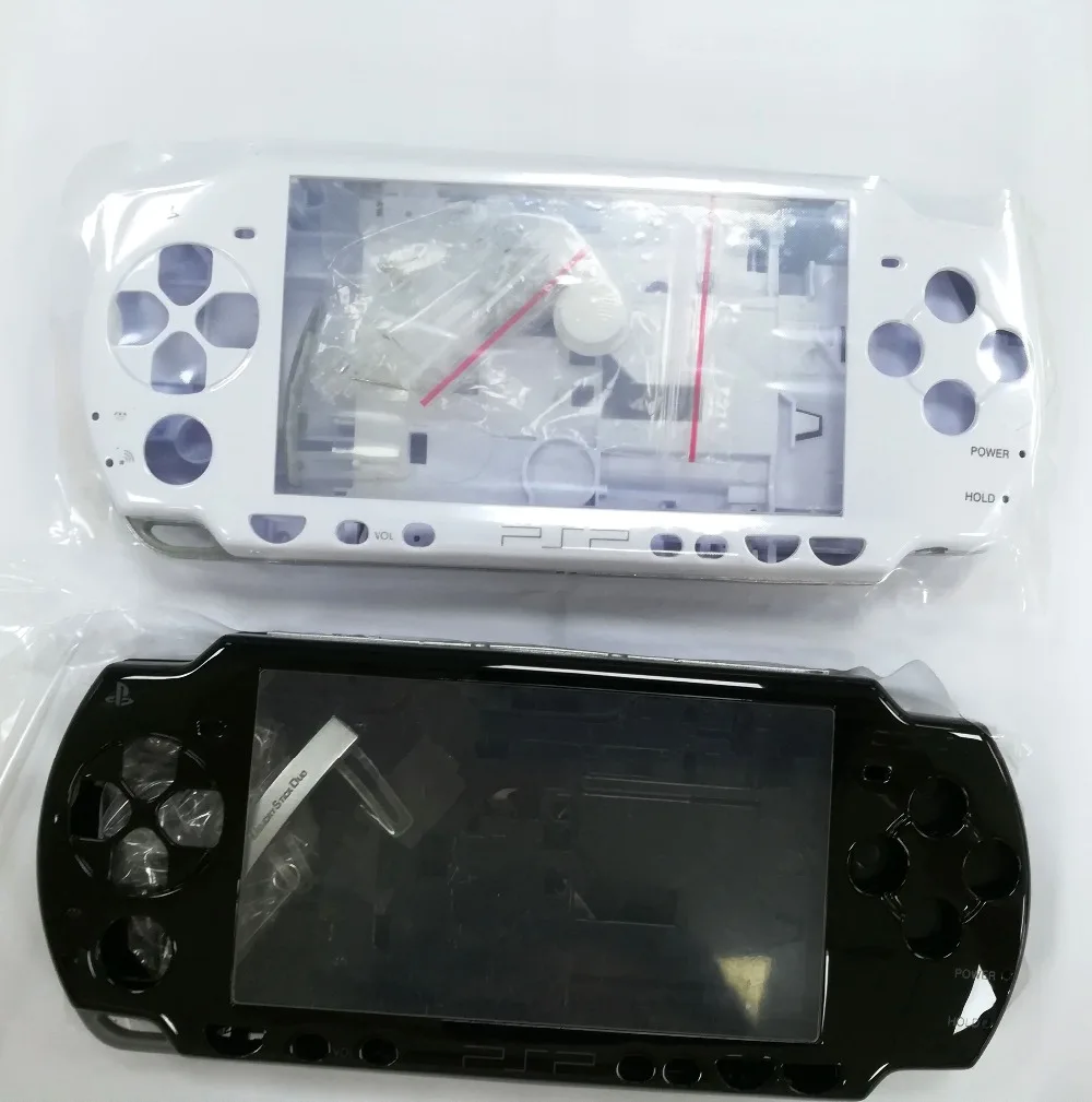 Black White Color Replacement Full Housing Case for PSP2000 PSP 2000