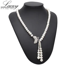 Freshwater pearl beads necklace 925 silver jewelry,Real pearl festival necklace women tassel jewelry butterfly Freshwater pearl beads necklace 925 silver jewelry,Real pearl festival necklace women tassel jewelry butterfly