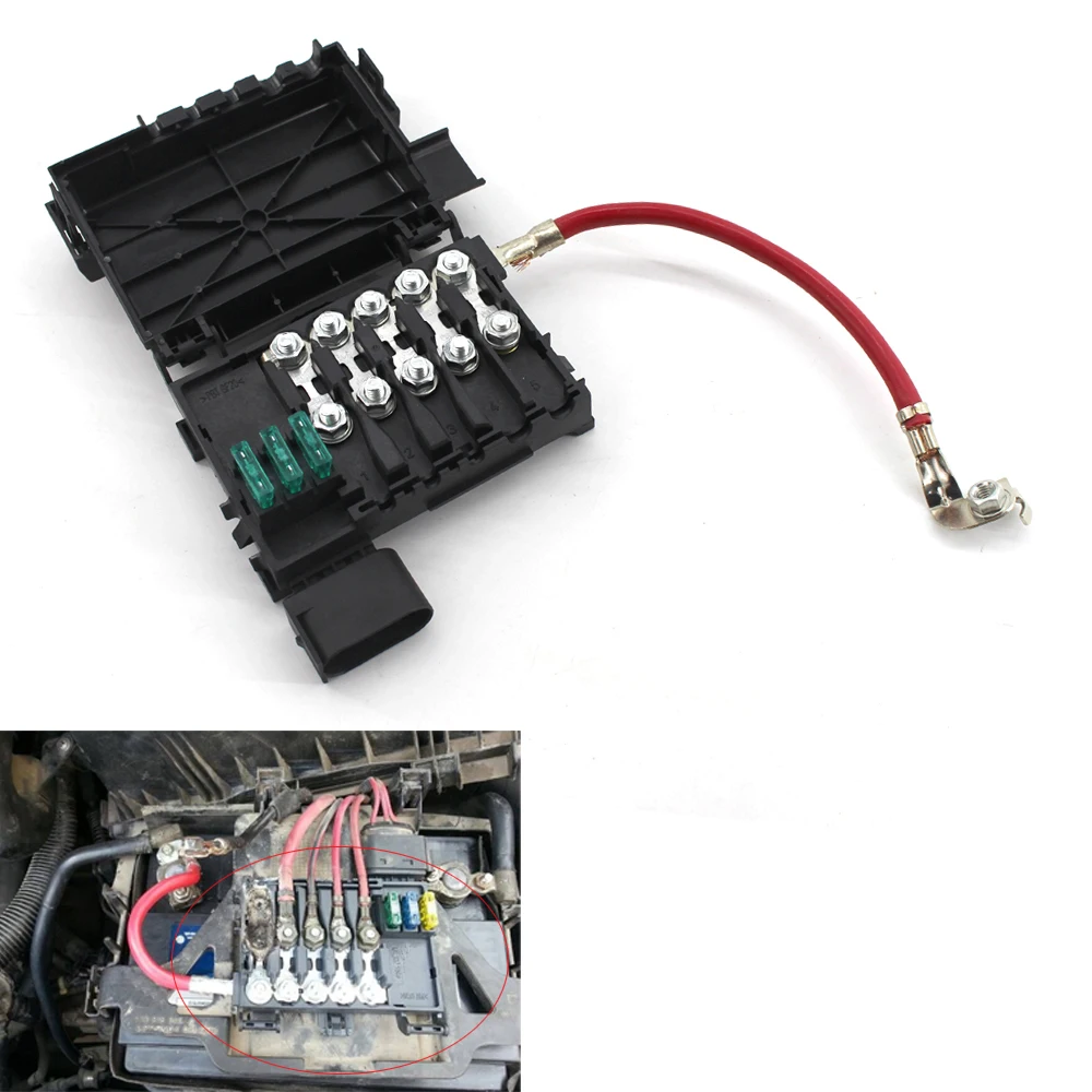 Для VW Jetta Golf Mk4 Beetle Fuse Box клемма аккумулятора 1J0937550A/B | Автомобили и мотоциклы