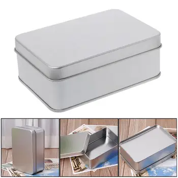 

Metal Candy Coins Storage Box Case Can Small Objects Organzier Holder Container