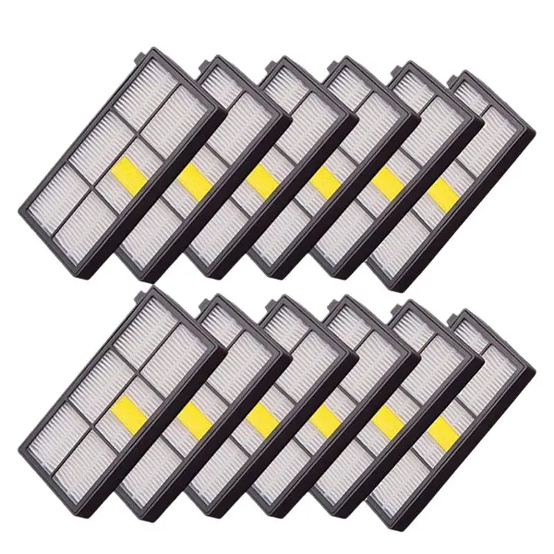 

hot sale 12Pcs High Quility Hepa Brush Filter Replacement For Irobot Roomba 800 900 Series 870 880 980 Vacuum Cleaner Parts