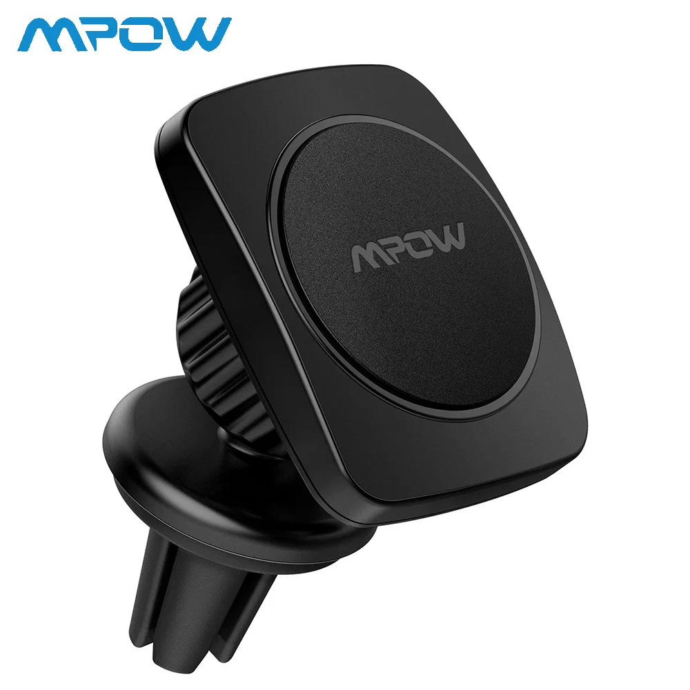 

Mpow Magnetic Car Phone Holder Max Bearing Capacity 200g 360Degree Rotation Universal Air Vent Car Mount Holder For iPhone X/8/7