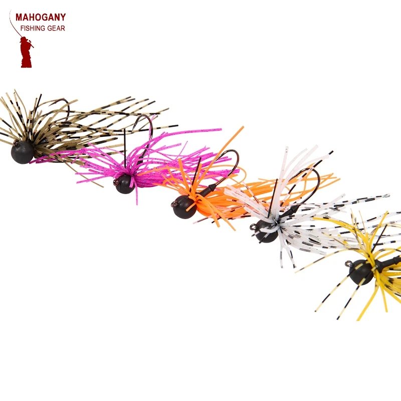 2PCS Tungsten Resin Fishing Jig Head Fish Hooks 2.5g Colorful Painted