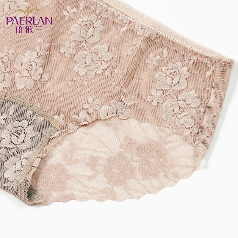 PAERLAN Sexy Lace Pantie One-piece seamless Floral solid briefs low-Rise hips Women underwear PAERLAN Sexy Lace Pantie One-piece seamless Floral solid briefs low-Rise hips Women underwear