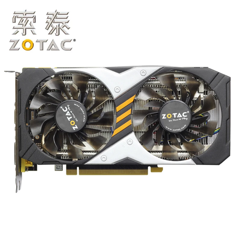 Оригинальная видеокарта ZOTAC GeForce GTX950 2GD5 Devastators HA / HB 128 бит GDDR5 видеокарты карта GTX 950