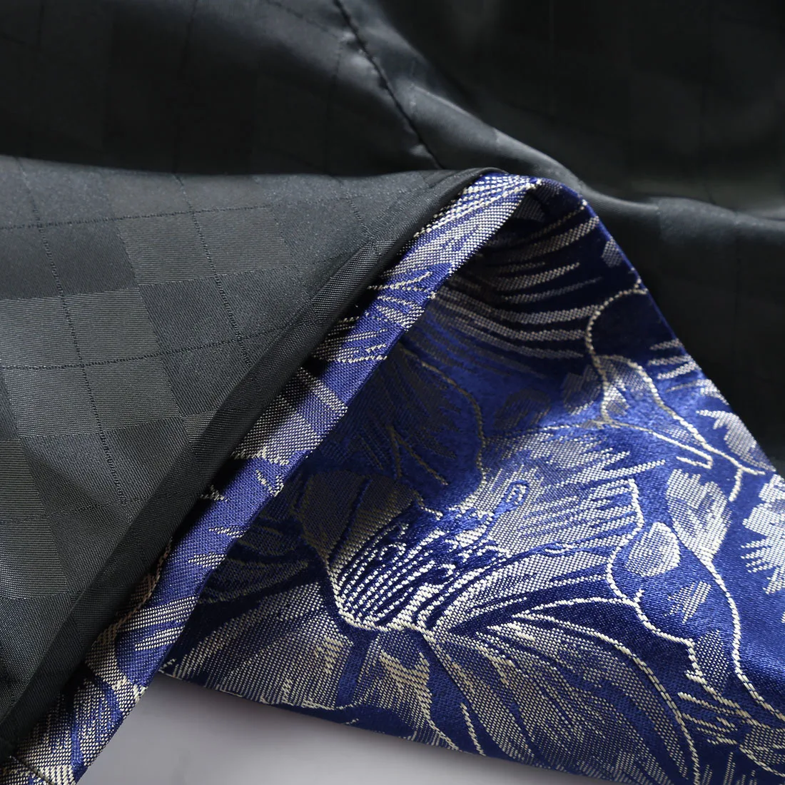 PYJTRL Мужская Классическая шаль синий цветочный узор жаккард Блейзер Slim Fit конструкции размера плюс костюмы певцов куртка с бабочкой
