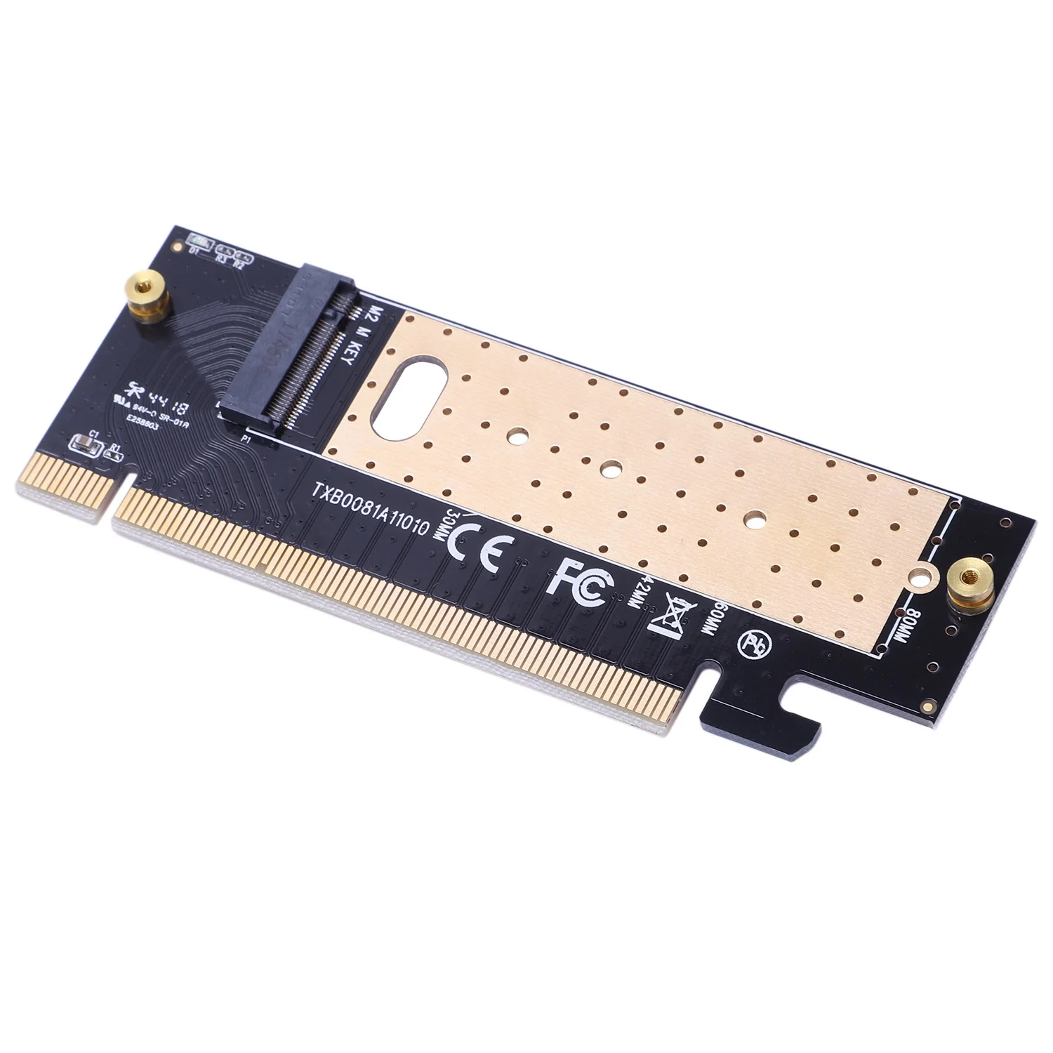 Адаптер M.2 Nvme Ssd M2 в Pcie 3 0 X16 Карта контроллера M Key интерфейс поддержка Pci Express X4 2230-2280