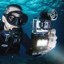 Lightdow Waterproof Underwater Diving LED Video Light for LD4000 LD6000 LD 4K for Gopro Hero 1 2 3 3+ 4 for SJCAM SJ4000 SJ6000
