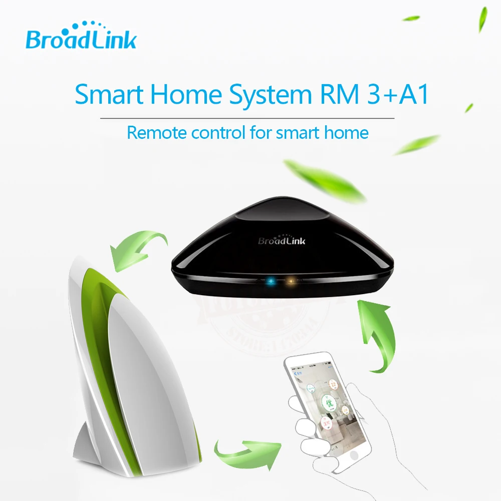 imágenes para Rm3 rm pro + a1 inteligente broadlink contol remoto ir + rf detector de calidad del aire del sensor, inteligente domótica sistema para ios android imágenes para Rm3 rm pro + a1 inteligente broadlink contol remoto ir + rf detector de calidad del aire del sensor, inteligente domótica sistema para ios android