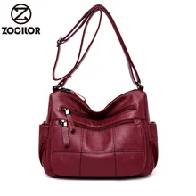 Роскошные женские сумки, дизайнерские Высококачественные мягкие кожаные сумки для женщин, сумки через плечо