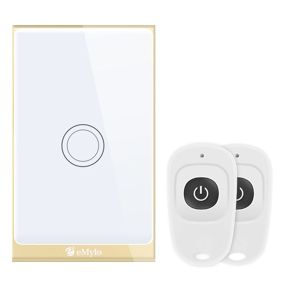 

eMylo WIFI Touch Light Switch Wallpad Smart Switch AC 220V 1ch 433mhz Wireless Remote Control Switch For Smart Life Google Home