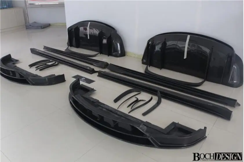 

Carbon Fiber Front Rear Bumper Spoiler Diffuser , Car Side Skirt , Car Side Aprons , Car Spoiler For Tesla Model X 2016 2017