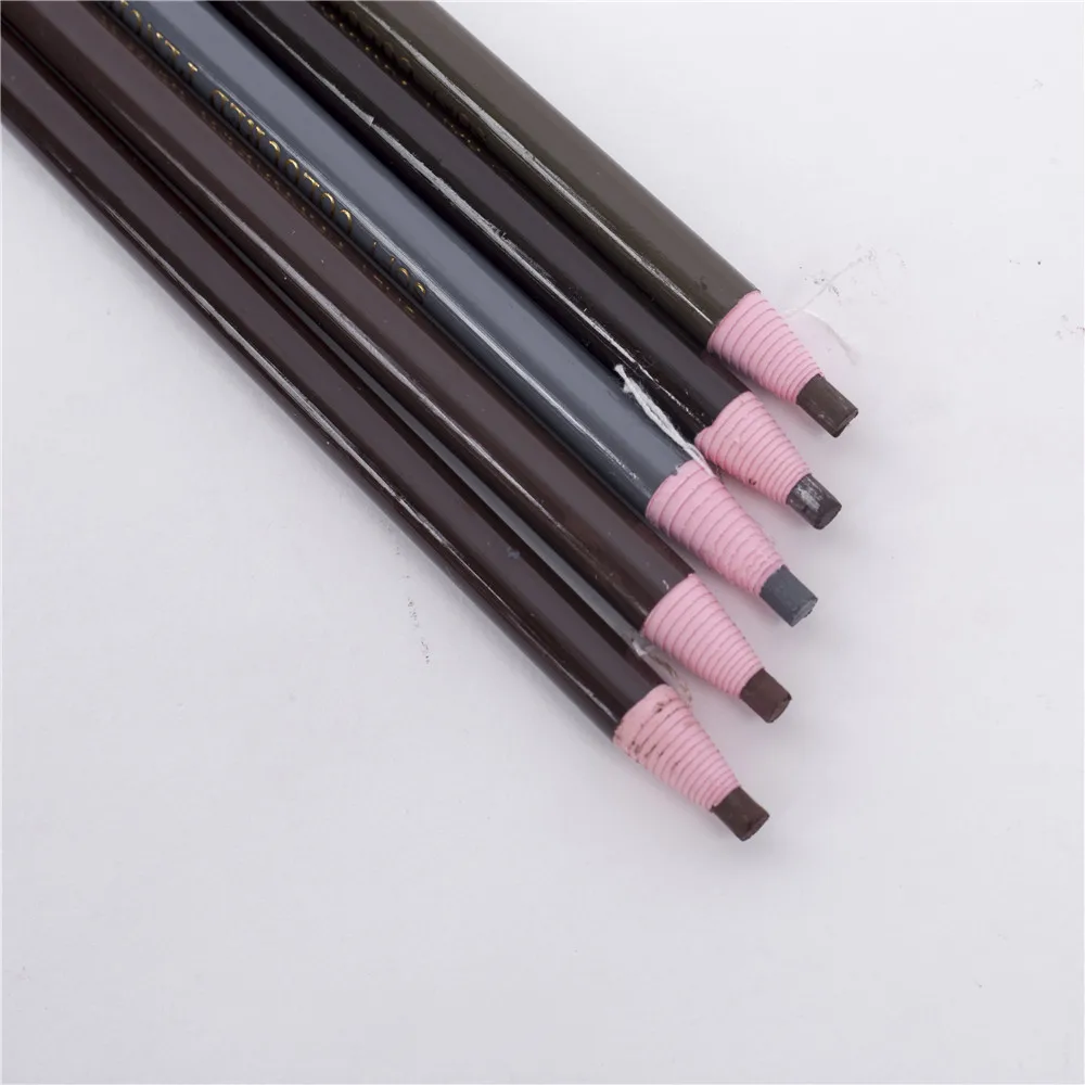 

Tattoo Eyebrow Pencil Free Cutting Natural Long Lasting Black Brown Coffee Permanent Waterproof Eyebrow Makeup Free Shipping