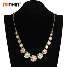 MINHIN, милое позолоченное мини ожерелье-чокер для женщин, кошачий глаз, драгоценный камень, массивное ожерелье, популярная цепочка на шею