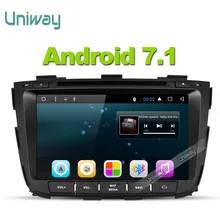 Uniway 2G + 32G android 7.1 de dvd del coche para kia sorento 2013 2014 radio de coche navegación gps con control del volante