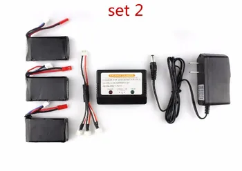 

3pcs 7.4V 1300mAh Battery + 3 in 1 Charger Cheerson CX-35 CX35 RC Quadcopter Spare Parts