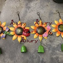 High-30cm, Подсолнух ветряная подвеска, балкон креативная стена, zakka садовые продукты, садовое украшение