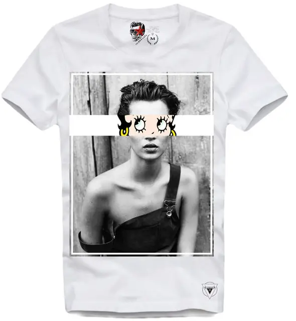 E1syndicate T Shirt Kate Moss Pin Up Modell Koks Party Kokain