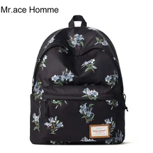 Mr. ace homme Корейский нейлон печать рюкзак женщины школьные сумки для девочек-подростков свежий ранец Повседневная ноутбук рюкзаки женские