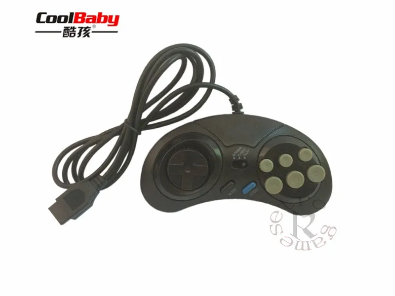 16 битный классический проводной игровой контроллер для SEGA Genesis 6 кнопочный