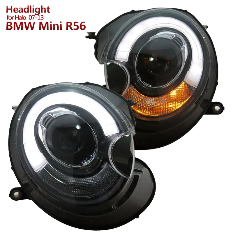 for BMW Mini Cooper R56 Headlights fit 2007 2013 Original Halogen