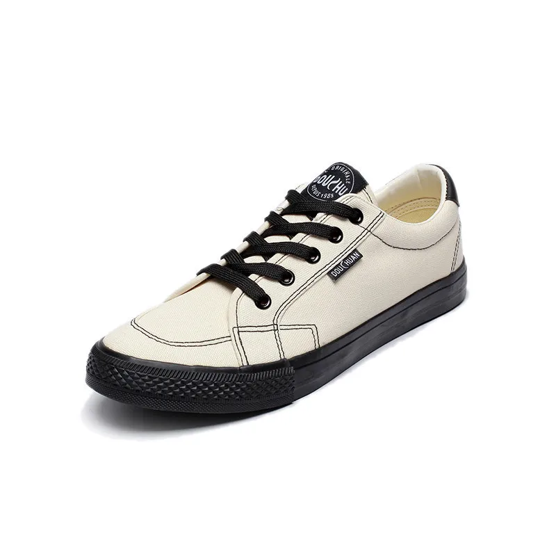 

Men Vulcanized Sneakers Breathable Flat Casual Shoes Man Spring and Autumn Canvas Shoes