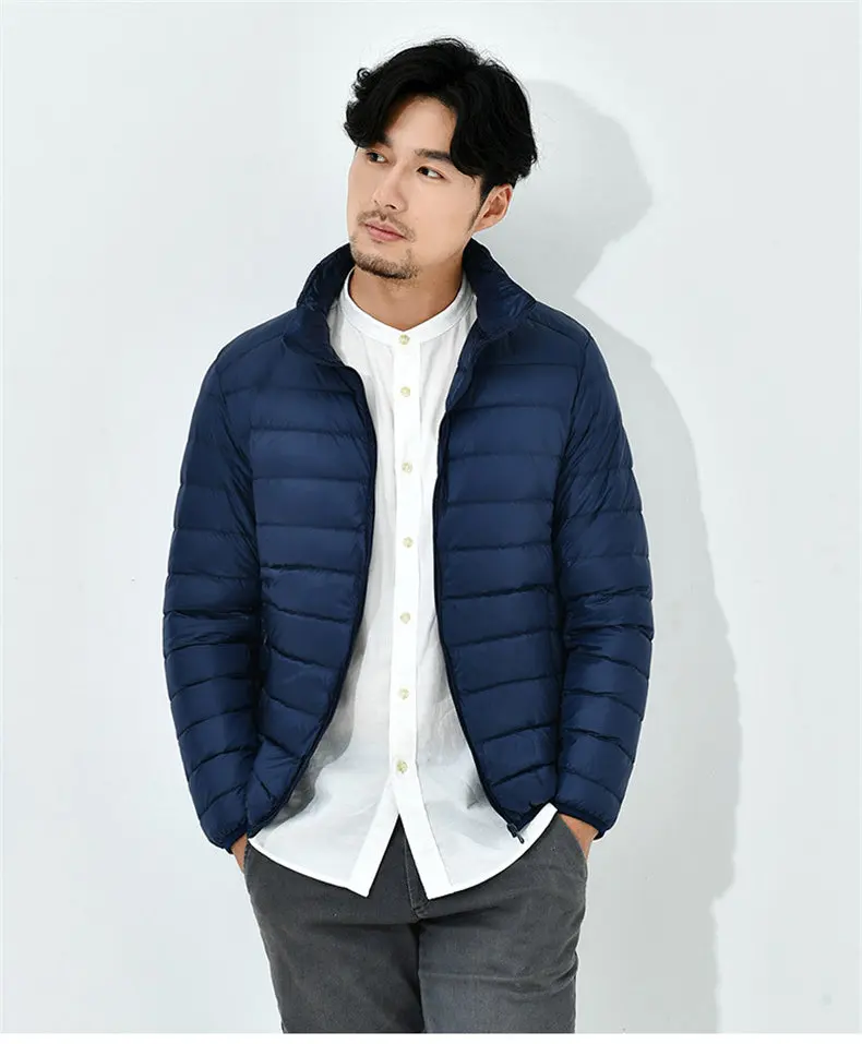 9Colors 90% white duck down jacket men winter ultralight thin male parka coat man brand clothing Muls High quality outwear MD701-08