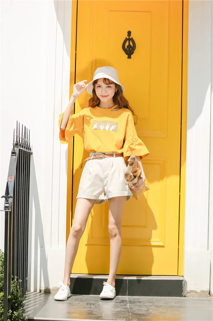 Шорты женские модные клетчатые шорты для отдыха элегантные универсальные летние женские с высоким поясом корейские широкие брюки Одежда