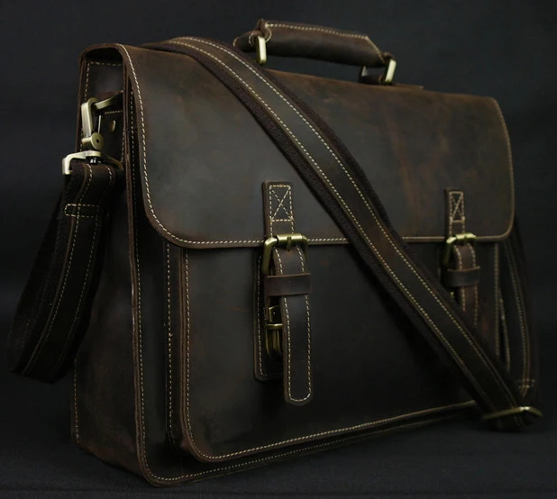 Prix pour Vintage Crazy Horse En Cuir Hommes Ordinateur Portable de Serviette de Sac D'affaires Sac Véritable Porte-Documents En Cuir Hommes Sac À Bandoulière sac Bandoulière Prix pour Vintage Crazy Horse En Cuir Hommes Ordinateur Portable de Serviette de Sac D'affaires Sac Véritable Porte-Documents En Cuir Hommes Sac À Bandoulière sac Bandoulière