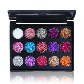 

15 Color Eye Shadow Palette Masonry Shinning 3D Charming Glitter Eyeshadow Makeup Palette Make Up palette Cosmetics Beauty Tool