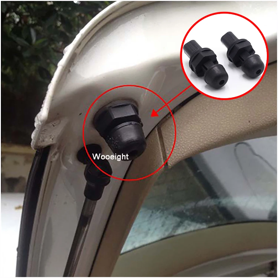 Wooeight 2Pcs Black Adjustable Buffer Block Trunk Lids Rubber Pier Cushioning Pad For 5KD 827 499 For VW Golf 6 MK6 (8)
